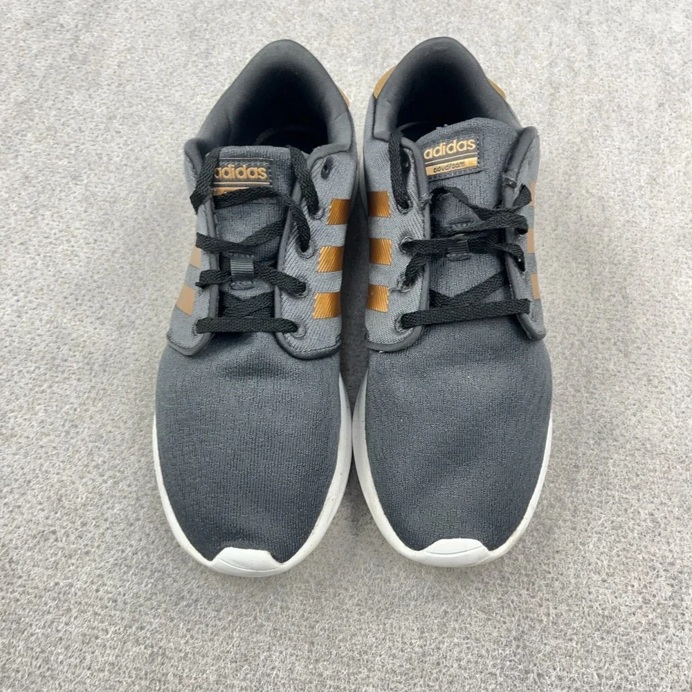 Adidas Women's QT Racer 2.0 Running Lightweight Sneaker Grey Gold Size 9.5
